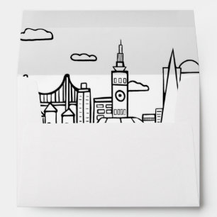 San Francisco Skyline Envelope