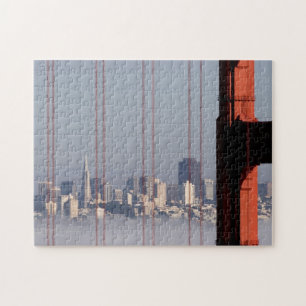 San Francisco Skyline from Golden Gate Bridge. Jigsaw Puzzle