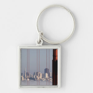 San Francisco Skyline from Golden Gate Bridge. Key Ring
