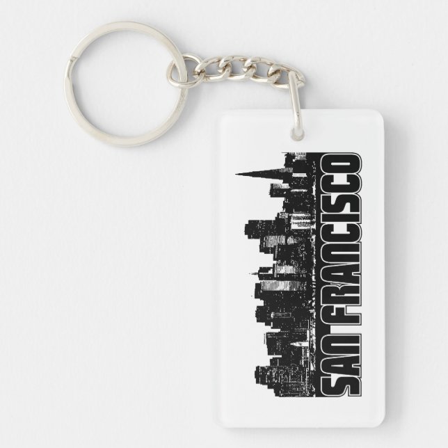 San Francisco Skyline Key Ring (Front)