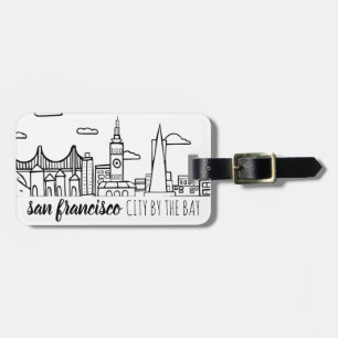 San Francisco Skyline Luggage Tag