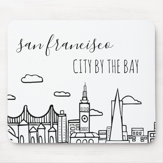 San Francisco Skyline Mouse Mat (Front)