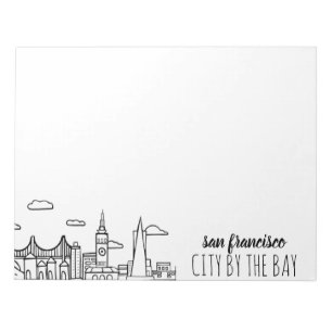 San Francisco Skyline Notepad