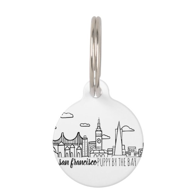 San Francisco Skyline Pet Tag (Front)