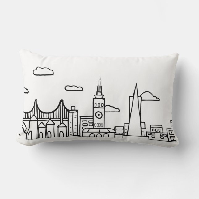 San Francisco Skyline Pillow (Front)