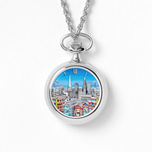 San Francisco Skyline Poster Art  Watch (Front)