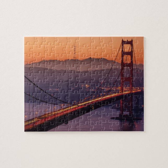 San Francisco Skyline | SF Gloden Gate Bridge Jigsaw Puzzle (Horizontal)