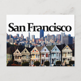 San Francisco Skyline w/ San Francisco in the Sky Postcard