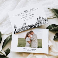 San Francisco Skyline Wedding Save the Date Card