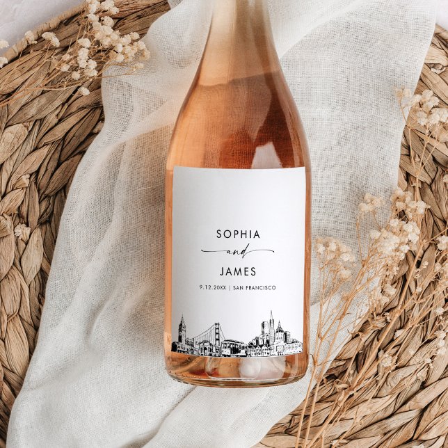 San Francisco Skyline Wine Label (Creator Uploaded)