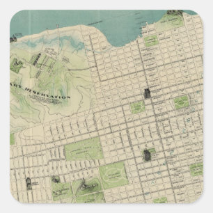 San Francisco Square Sticker