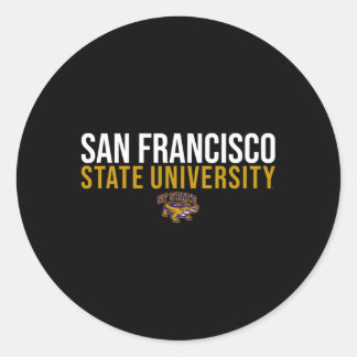 San Francisco State Sfsu Gators Stacked Classic Round Sticker