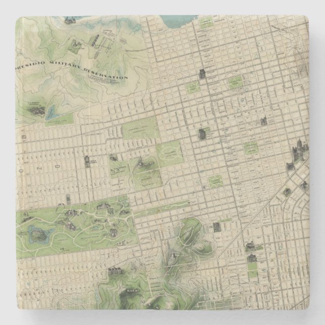 San Francisco Stone Coaster (Front)