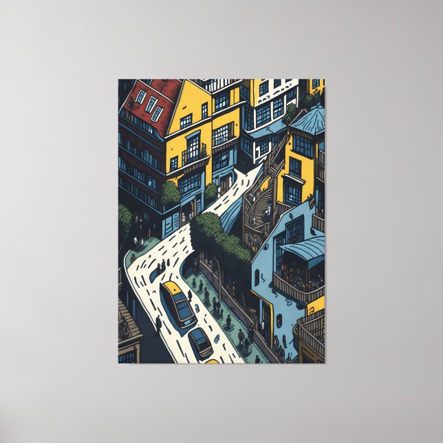 San Francisco Street Canvas Print (Front)