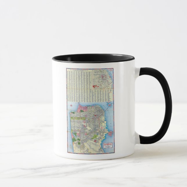 San Francisco Street Map Mug (Right)