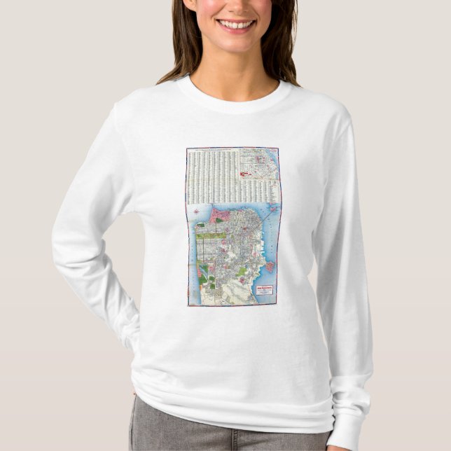San Francisco Street Map T-Shirt (Front)