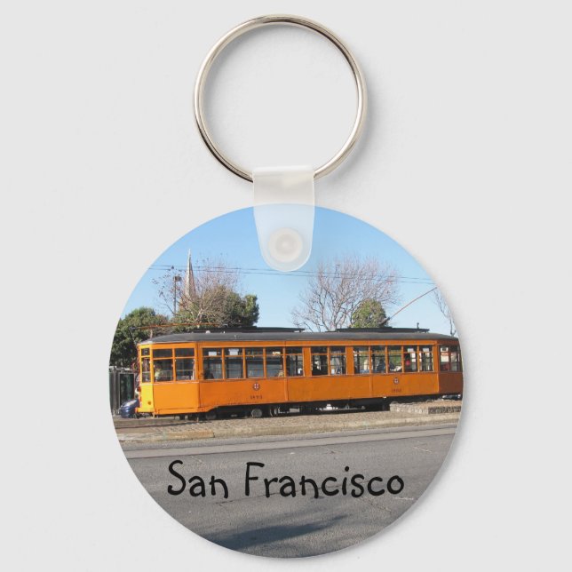 San Francisco Streetcar Key Ring (Front)