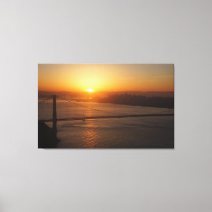 San Francisco Sunrise Wrapped Canvas Print