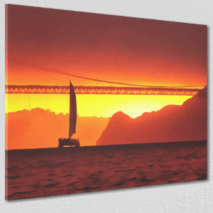 San Francisco Sunset 1124 Art Canvas Print