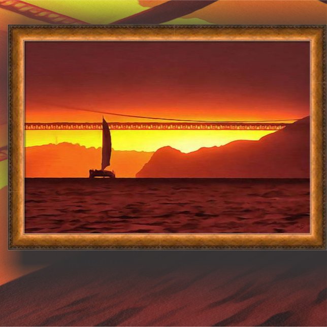 San Francisco Sunset 1124 Art Print (Creator Uploaded)