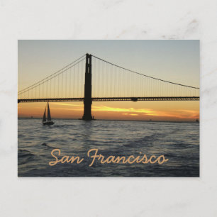 San Francisco Sunset Postcard