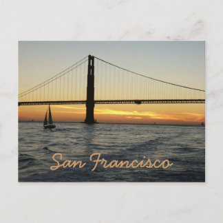 San Francisco Sunset Postcard
