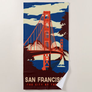 San Francisco - The City By the Bay Poster Beach Towel