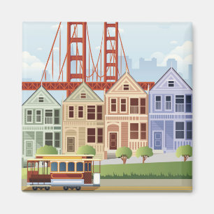 San Francisco   The Painted Ladies Magnet