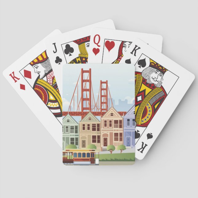 San Francisco | The Painted Ladies Playing Cards (Back)