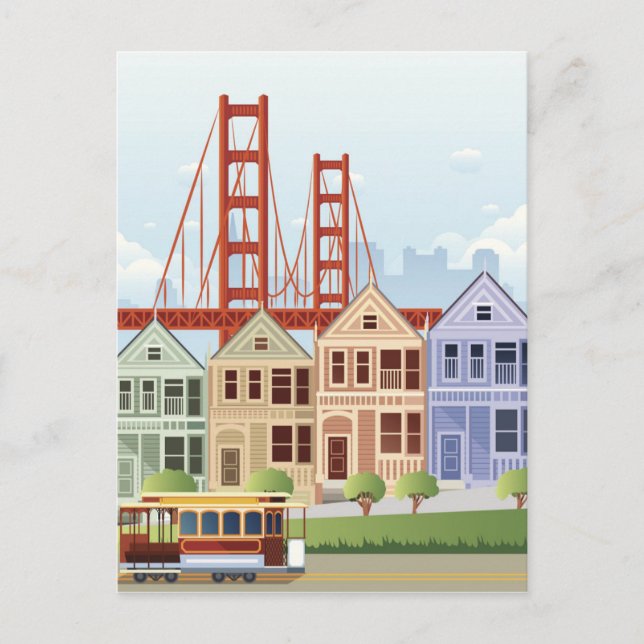 San Francisco | The Painted Ladies Postcard (Front)