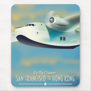 San Francisco to Hong Kong by clipper Mouse Mat