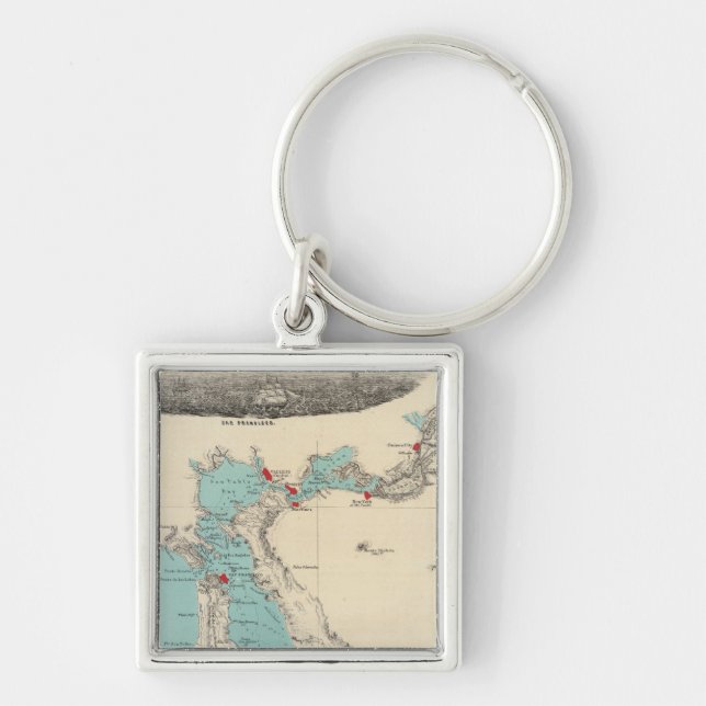 San Francisco to Sacramento Key Ring (Front)