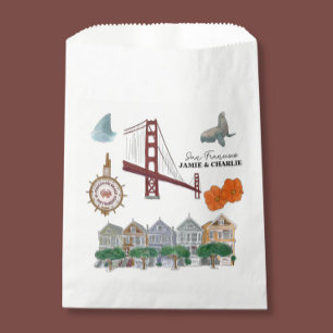 San Francisco Tote Welcome Wedding Favour Bags