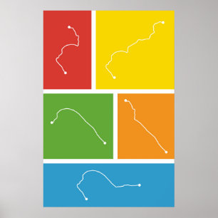 San Francisco - Transit Palettes Poster