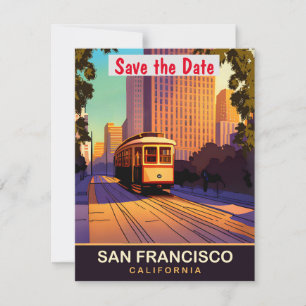 San Francisco Trolley Car Wedding Invitation