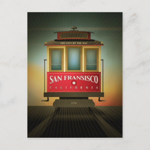 San Francisco Trolley Postcard