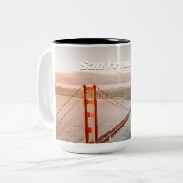 San Francisco Two-Tone Coffee Mug (Front Left)