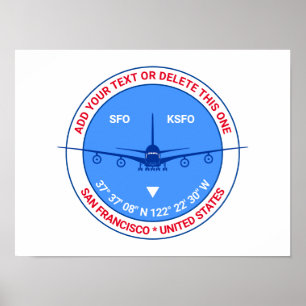 San Francisco, USA, Customisable Charming Poster