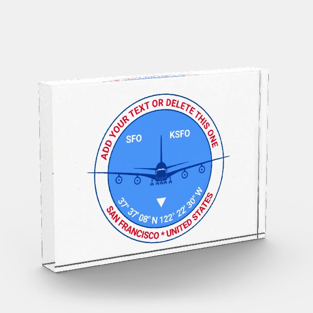 San Francisco, USA, Customisable Stunning Photo Block (Left)