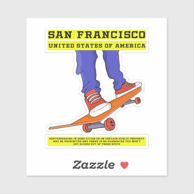 San Francisco, USA Skate (Sheet)