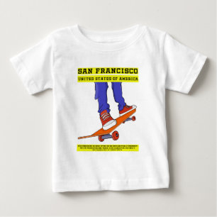 San Francisco, USA Skate Baby T-Shirt