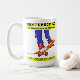San Francisco, USA Skate Coffee Mug