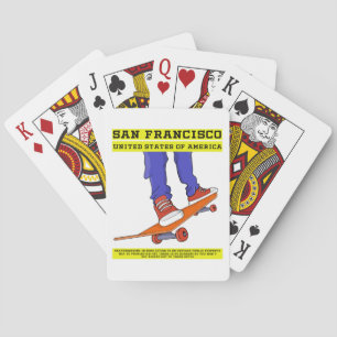 San Francisco, USA Skate Playing Cards