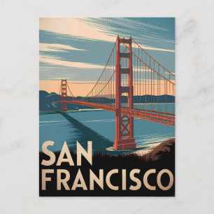 San Francisco USA vintage Holiday Postcard