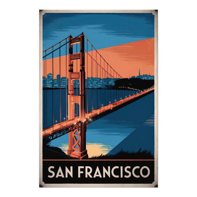 San Francisco USA vintage Photo Print (Front)
