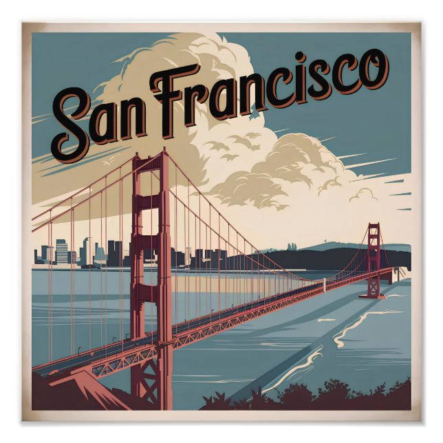 San Francisco USA vintage Photo Print (Front)