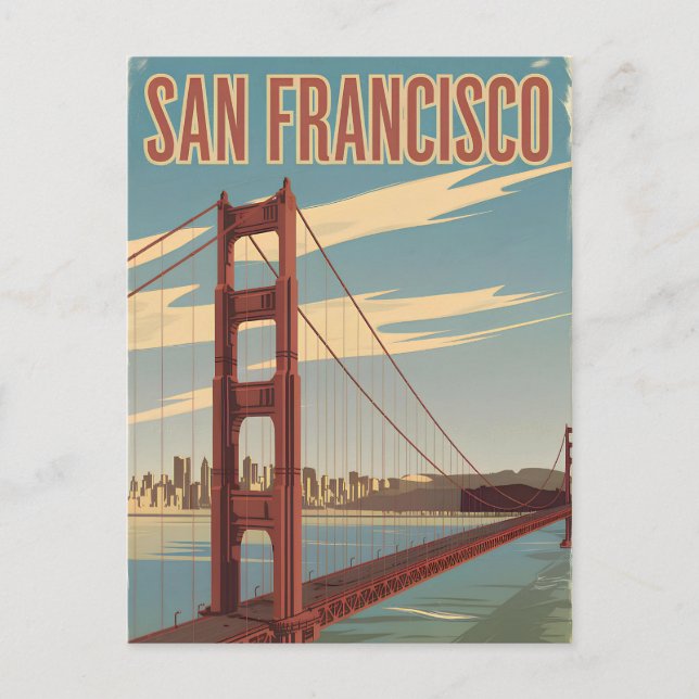 San Francisco USA vintage Postcard (Front)