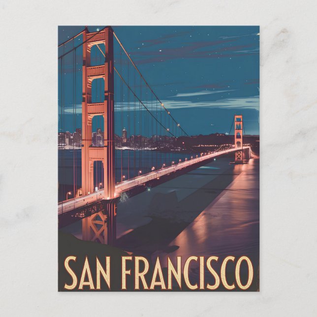 San Francisco USA vintage Postcard (Front)