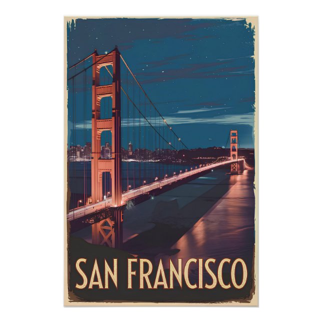San Francisco USA vintage Poster (Front)