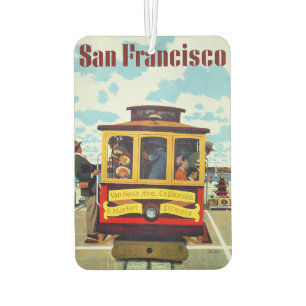San Francisco USA Vintage travel air freshner Car Air Freshener